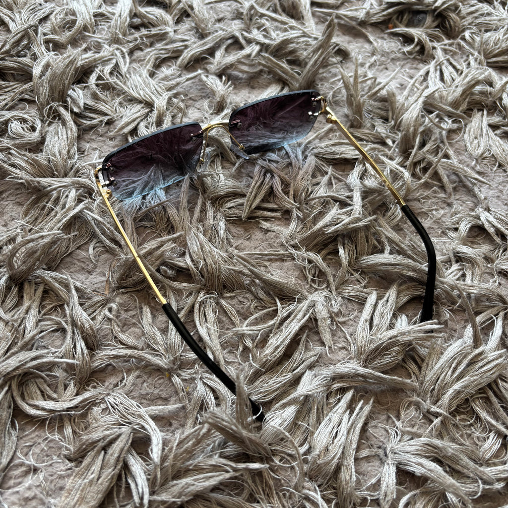 Cut designer glasses