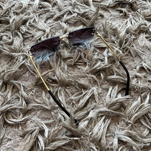 Cut designer glasses